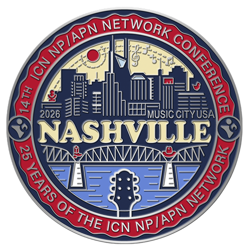 ICN NP/APN Network 25th Anniversary Nashville commemorative lapel pin